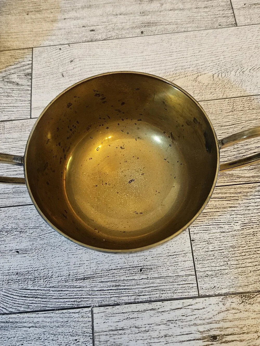Vintage Creamer & Sugar Bowl 2 Pieces Gold Tone With Decorative Black Border
